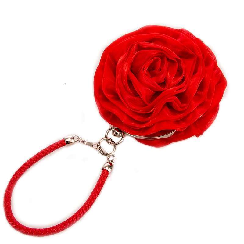 Shape Women's CLARA Women Rose Wer Clutch Purse Satin Handbag Wedding Evening Party Bag Novel