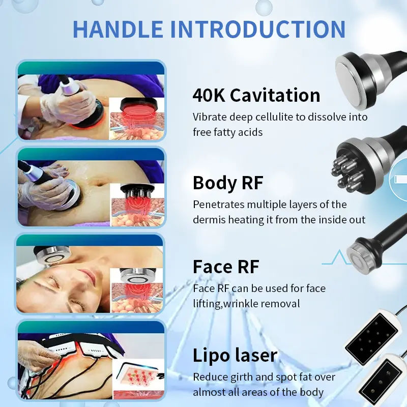 Non-Surgical Cryolipolysis Body Slimming Double Chin Treatment 9 In 1 Cryotherapy Skin Tightening Fat Dissolving Radiofrequency Cavitation Machine