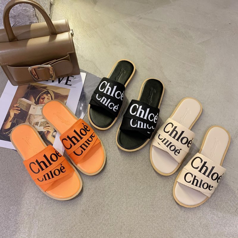 free shipping designer slipper for women outdoor indoor sandals Flat sliders white casual beach shoes