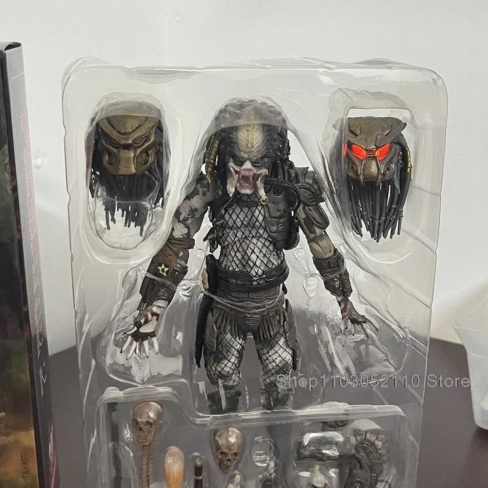 New Arrival NECA Old and LED VS ALIen Edition ALIen Hunter Action Map Model Collection Gift T250409