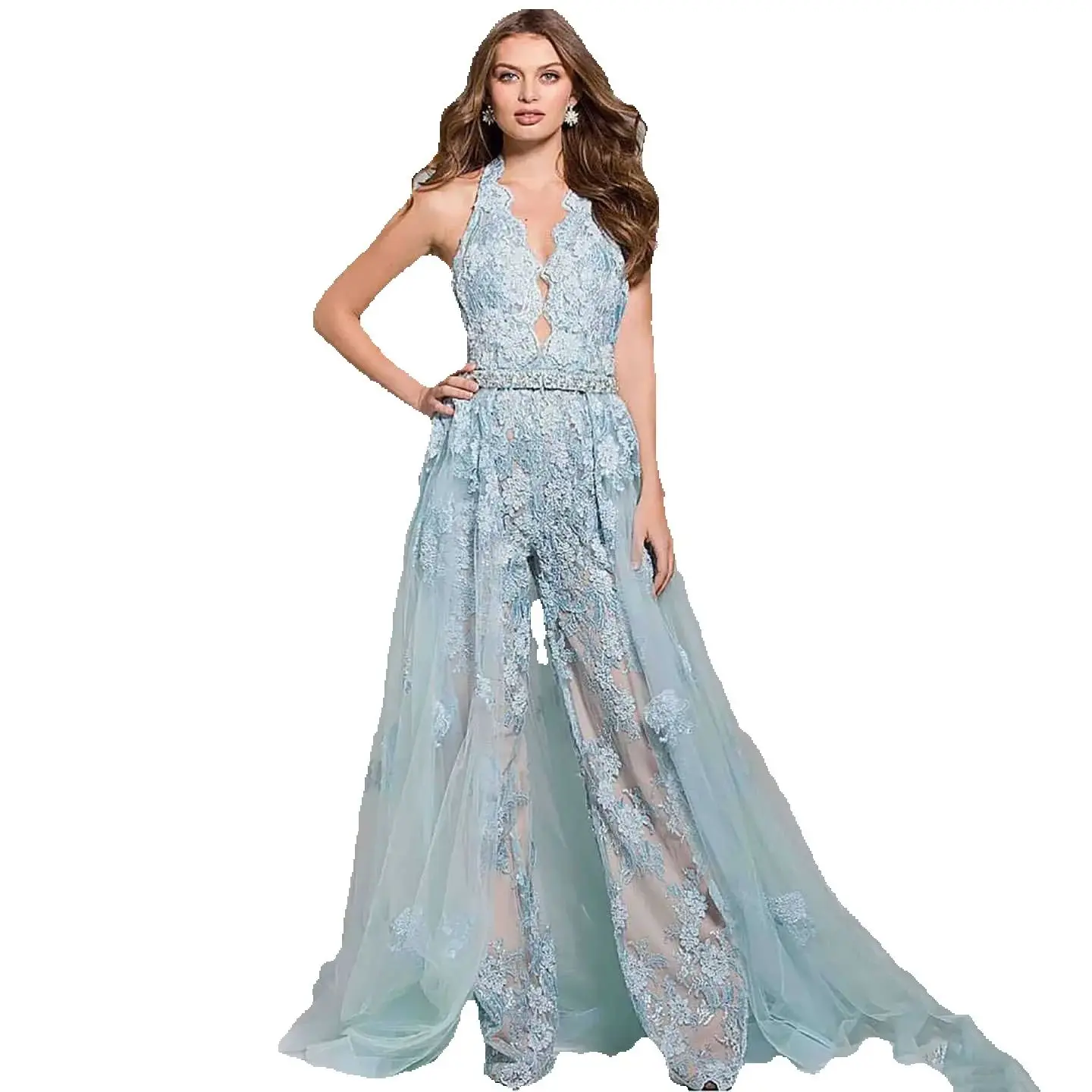 Prom Gown Fashion Show Dress Jumpsuits Evening Dress Party Dresses Prom Dresses Bridal Gowns Robes De Mariee Size Customized vestido de novia L25670