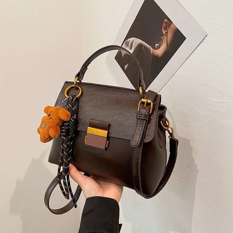 Fashion Women Leather Handbag Famale Top Handle Solid Shoulder Bags Simplicity Messenger Bag For Ladies