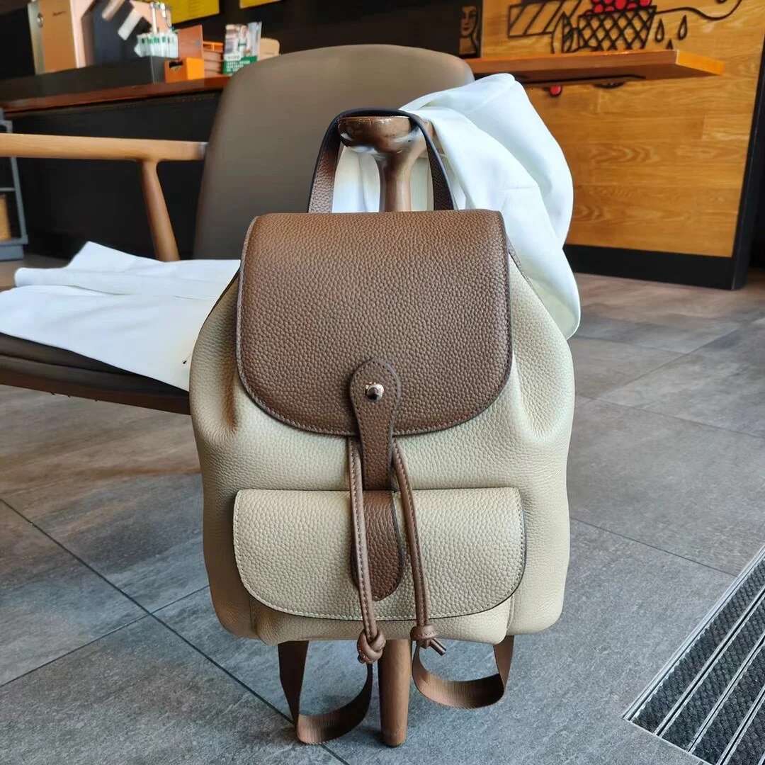 Head Layer Cowhide Women 2024 New Large-Capacity Girls Casual Travel Backpack Student Schoolbag