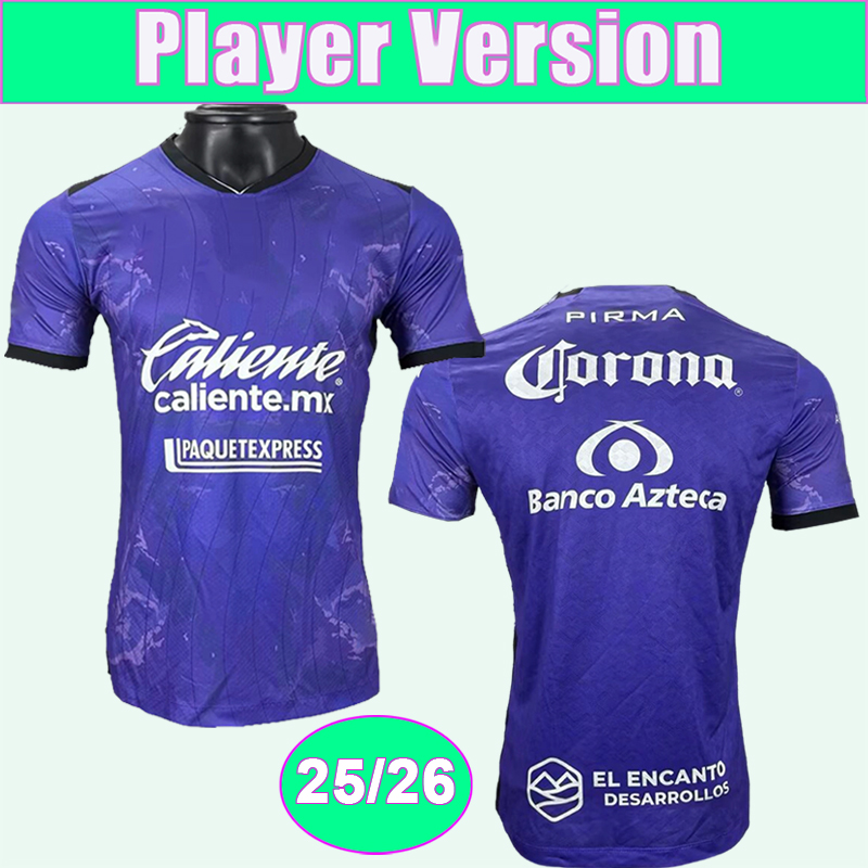25 26 Mazatlan Mens Player Soccer Jerseys ALMADA RUBIO YOSTIN Home Purple Football Shirts Short Sleeve Adult Uniforms