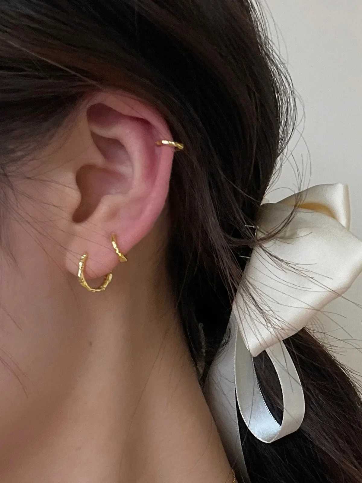 925 Sterling Silver Earrings Temperament Simple for Women Wedding Jewelry Accessories Z250408