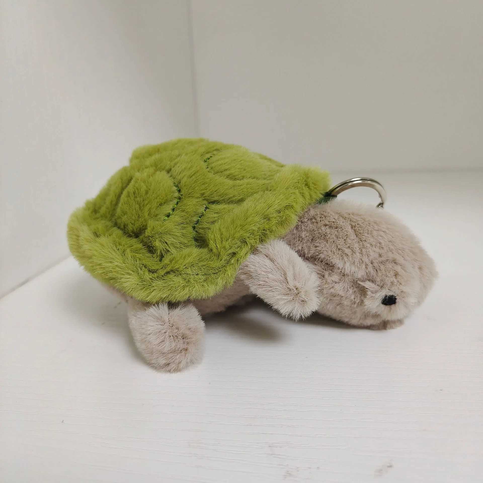 Keychains New Jelly Turtle Cat Pendant Keychain Cute Doll Plush Toy Keyring Cute Turtle Plush Toy Pet Toy Baby R250728