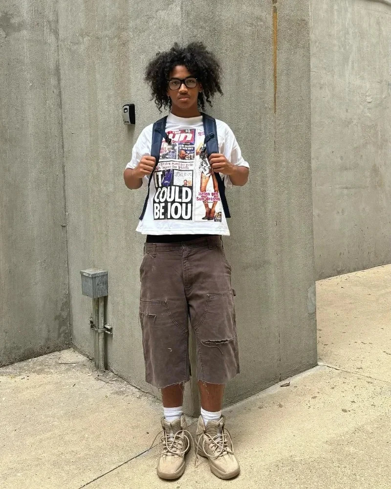 Hip hop trend printed short sleeved Tshirt mens Y2k summer cotton Harajuku Gothic top casual couple oversized shirt 250409
