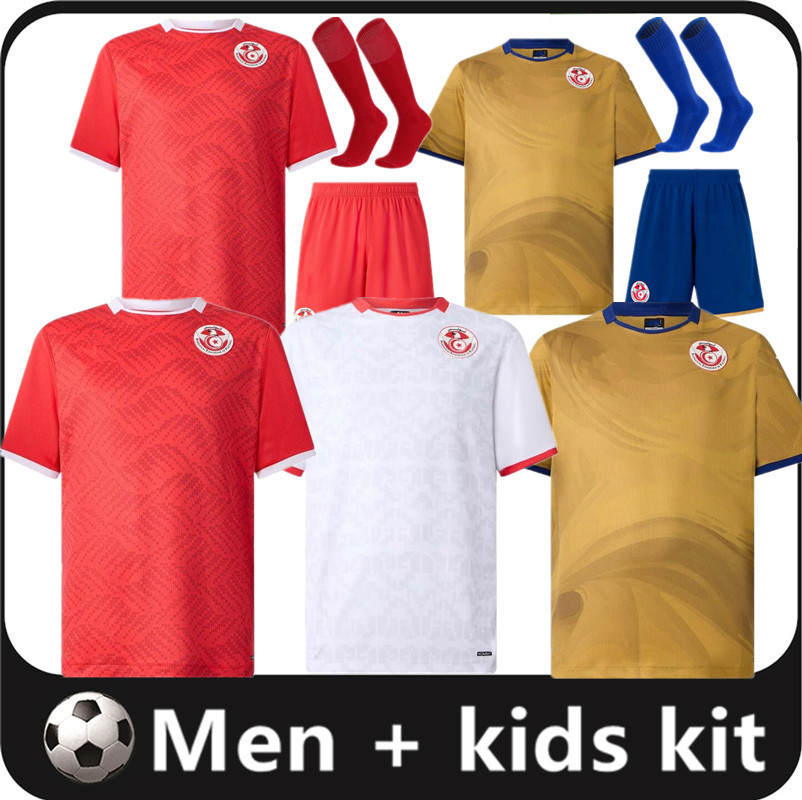 25 26 Tunisia national football team Soccer Jerseys HANNIBAL MSAKNI 2025 Africa Cup 2026 Esperance Sportive de Tunis Men kids kit Uniforms Football Shirts size 16-4XL