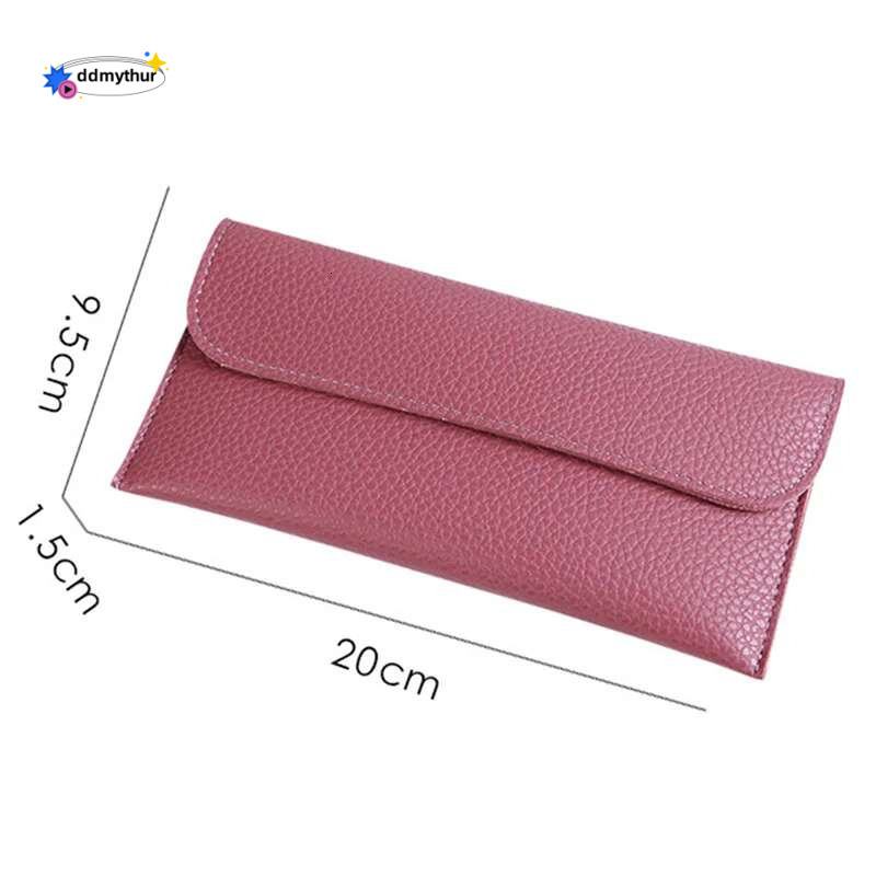 PU Leather Women Long Wallets with Large Capacity Fashion Coin Purses Hasp Clutch ID Credit Card Holder Money Bag Clip Handbag ddmythur