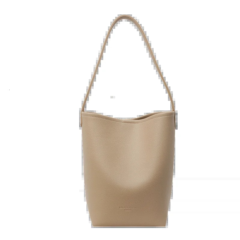 Simple Fashion Solid Bucket Shoulder Bags Large Capacity Versatile Sense of Handbags for Women High Quality Classic 250408