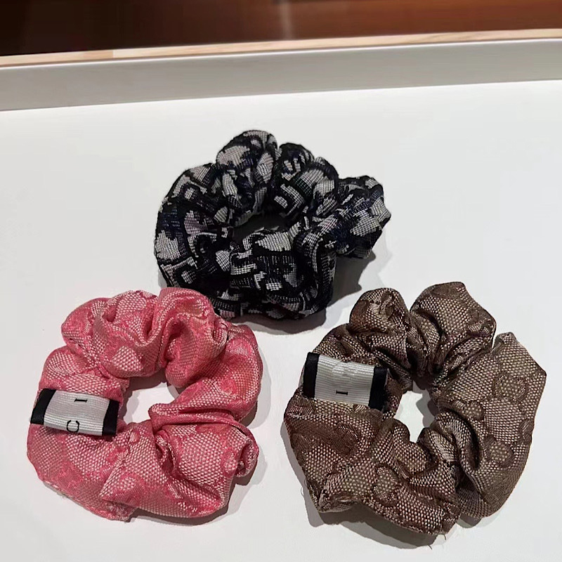 Ladies Designer Hair Rubber Band Classic Letters Hair Rope Smooth Cloth Hair Ring Elegant Charm Hairband Women Girls Hair Fashion Accessory