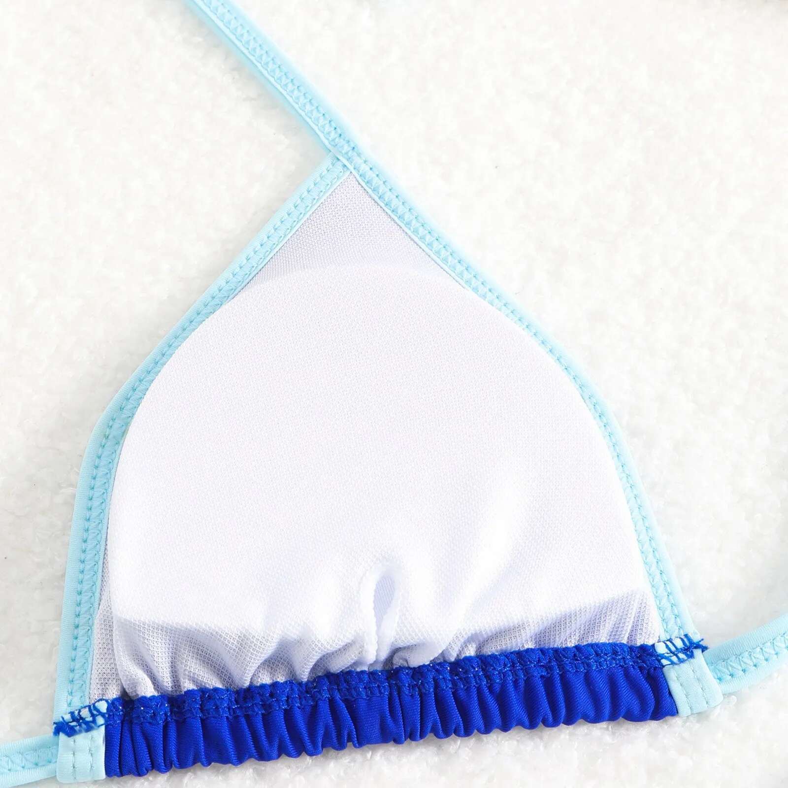 Dongdumaoyi Sexy Patchwork Halter String Micro Mini Bikinis Sets Two Pieces Tie Thong Swimsuit Bathing Suit Swimwear Biquini Bakini Tankini