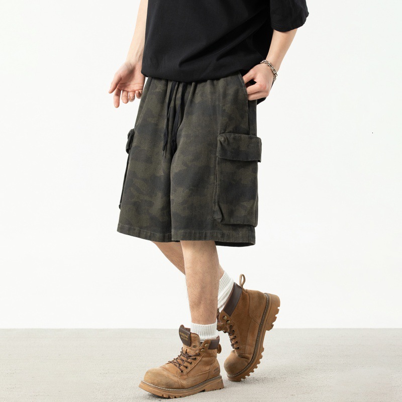 2025 New Designer Men Shorts Camouflage Workwear Summer Style Three-Dimensional Large Pocket Trendy Brand Pants Outdoor Sports And Leisure Five Quarte