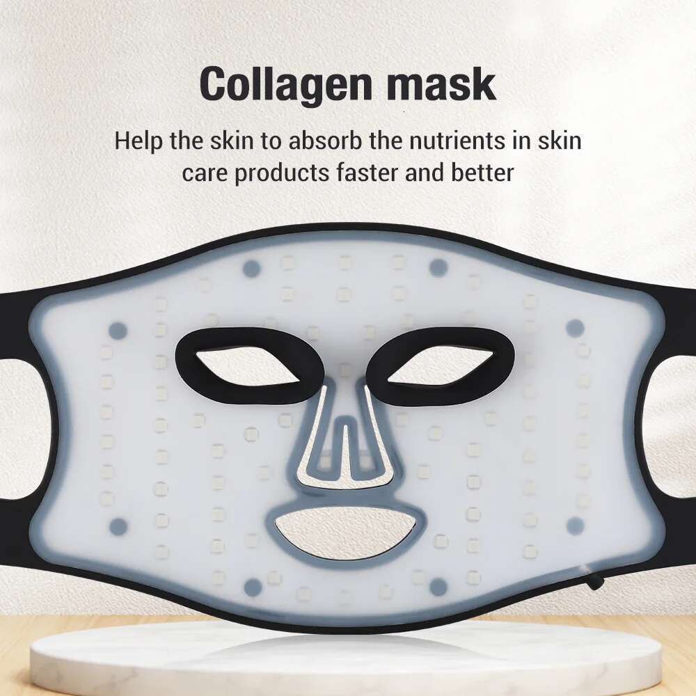 Red Light therapy Mask 460nm 660nm 850nm LED Beauty Devices Face Instrument Rejuvenation Anti Aging Wrinkle Skin Repair