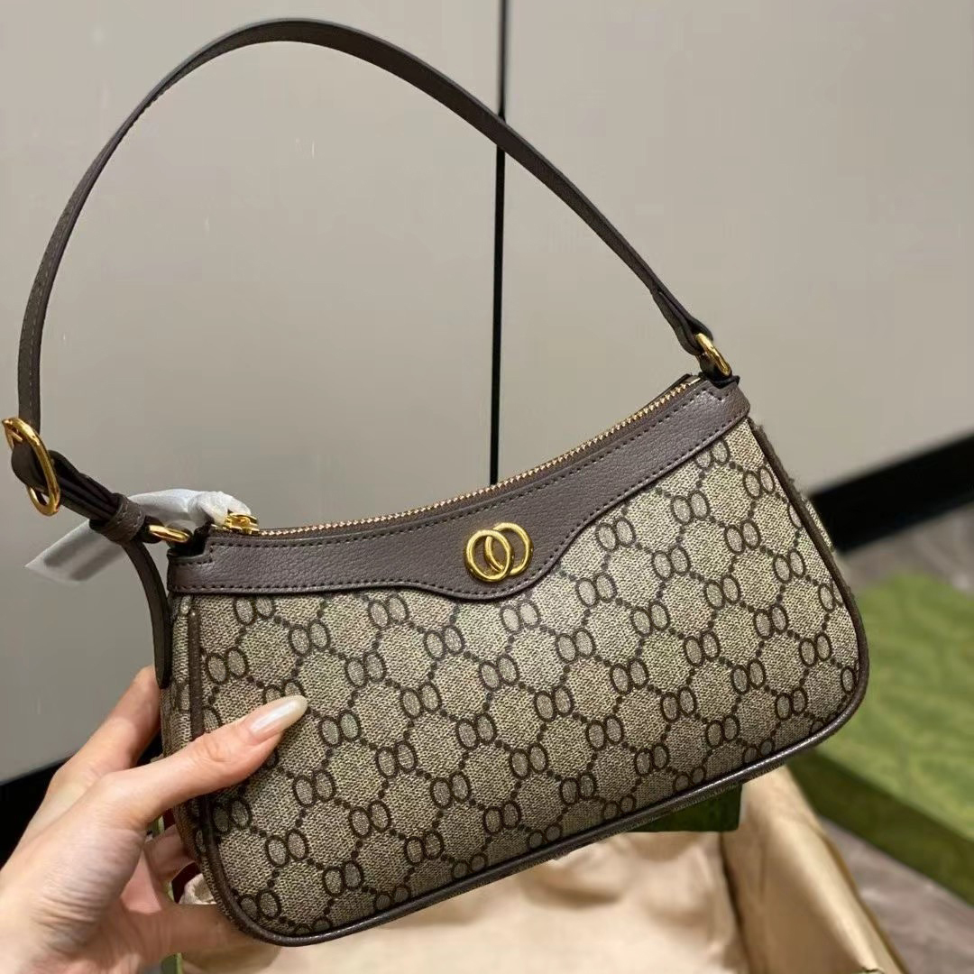 Ophidia Designer Classic Brown Wallet bag Date Code Handbag Purse Shoulder Printing Cross body Messenger s Designers Mini Armpit Bag Beach designer ba