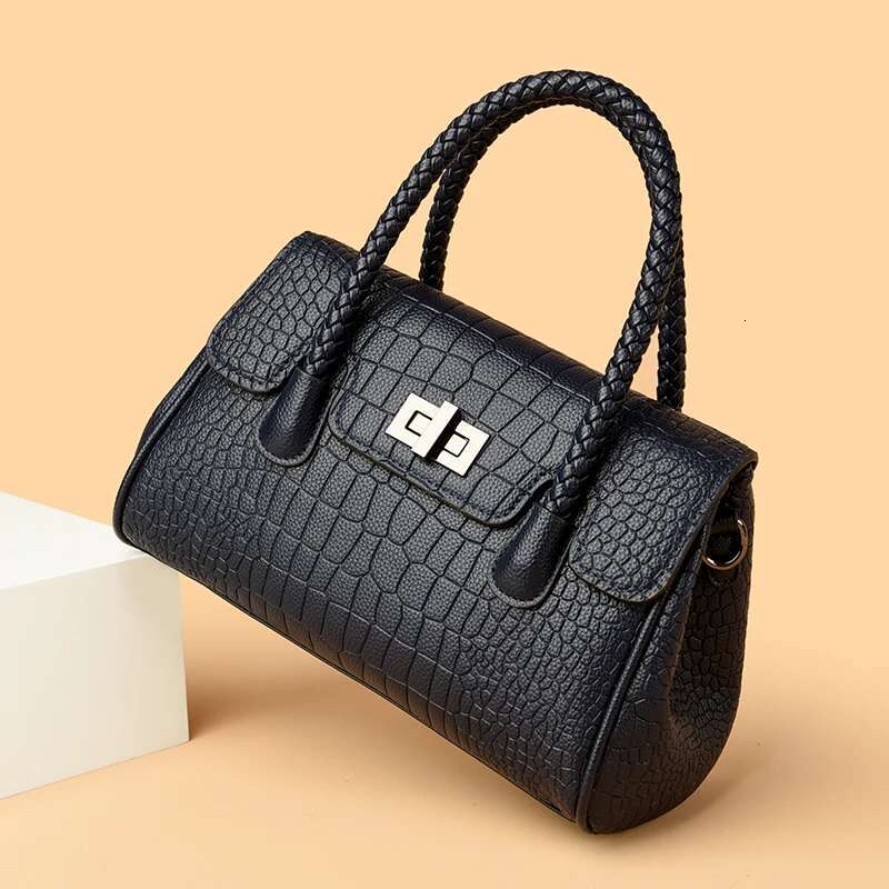 Crossbody Famous Designer Brand Large Capacity Women's Handbag Leather Textured Emed Pattern Shoulder Bag Tote Bagwoman