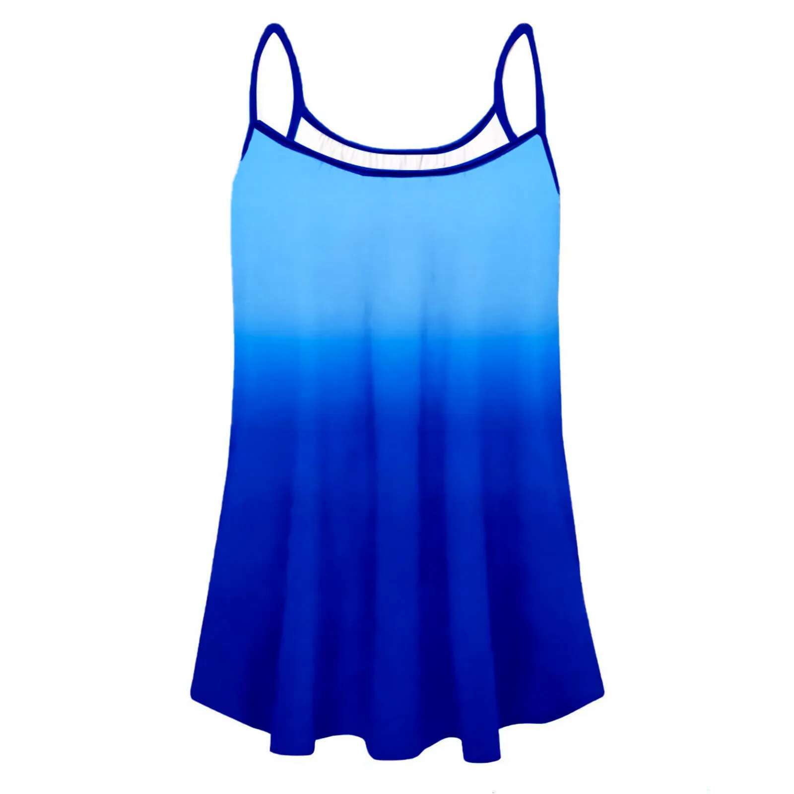 Dongdumaoyi Women S Gradient Sleeveless Tank Top Wy Casual Summer Blouse With Scoop Necke Perfect For Daily Wear Women S Tight Underwear