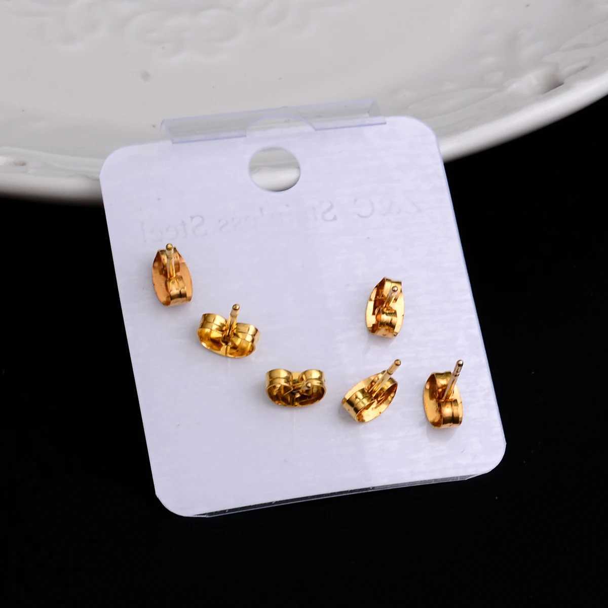 2021 New Simple Fashion Punk Heart Cross Stainless Steel Stud Earrings Set For Men Women Mini Star Moon Earrings Party Jewelry Z250408