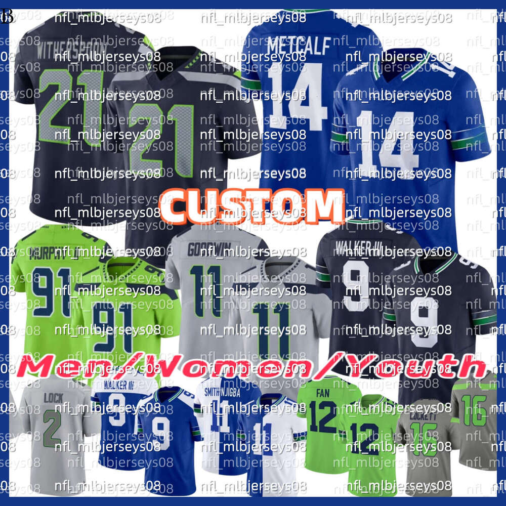 NFL Seahawks Jersey DK Metcalf Kenneth Walker III Geno Smith Lockett Devon Witherspoon Jaxon Smith-Njigba Julian Love Kam Chancellor Arctic Camo Football Jerseys