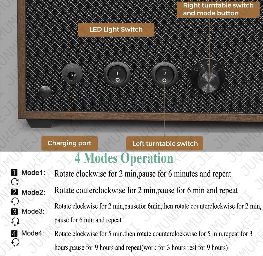 6 Slots Watch Winder for Automatic Watches Storage Box Automatic Winder Use USB Cable Mabuchi Mute Motro 250407