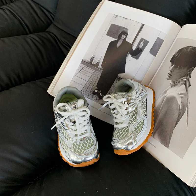 Summer 2025 breathable hollow track metal sports shoes for boys and girls childrens casual shoes childrens sports shoes X250409