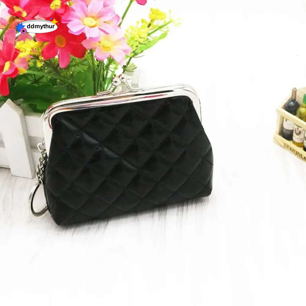 New Fashion Geometric Hasp Coin Purse Women Solid Color PU Leather Small Wallet Card Holders Female Money Change Bag ddmythur
