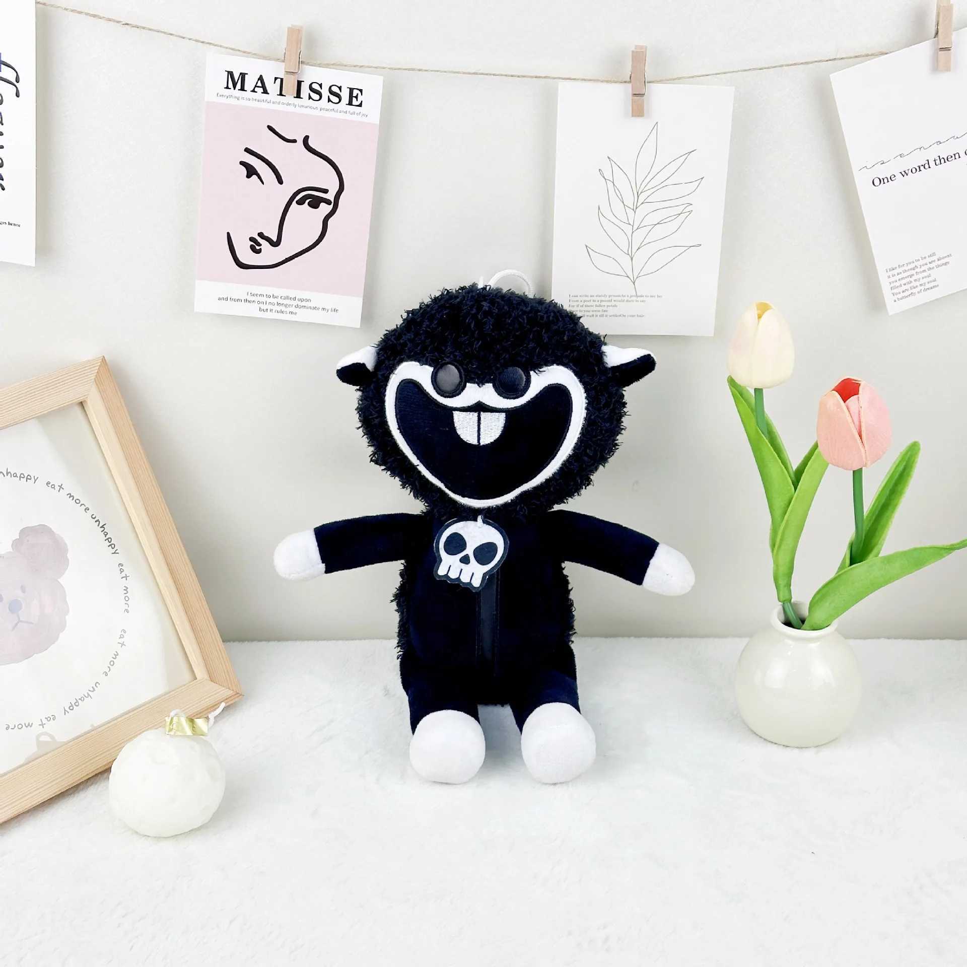 15CM Nightmare Small Animal Plush Toy Keychain Nightmare Lamb Plush Toy Game Character Filling Pendant Doll Toy Childrens Christmas GiftXJ250409