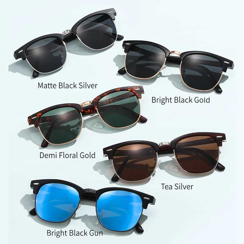 Folding HD Polarized Men Women Sunglasses Designer Club Brand Folded Driving Sun Glasses Blinded DroppShipping Master Shades Z250408