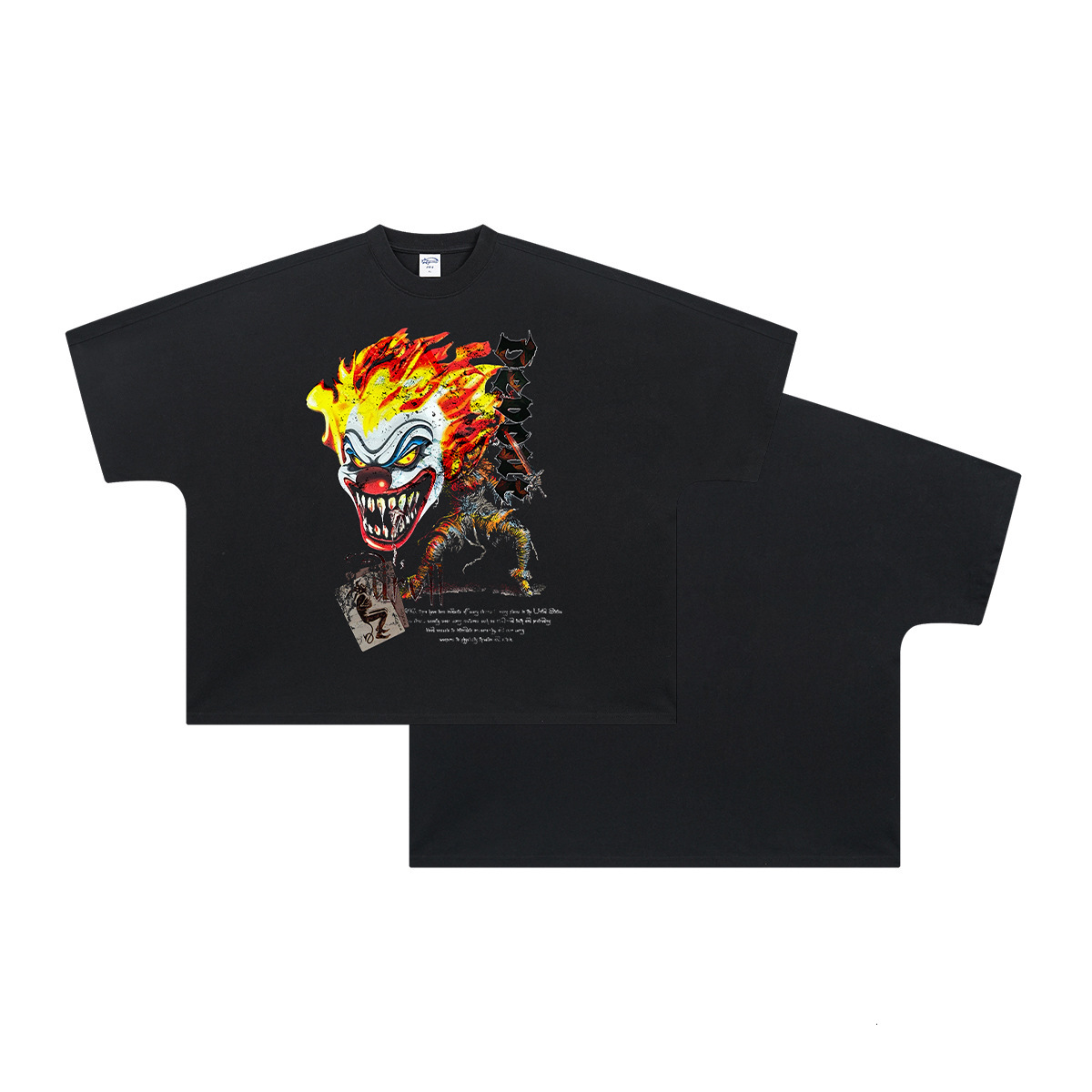 Chain Wear | 2025 Spring/Summer New Short sleeved Men's Dark Art Clown Personalized Trendy Brand Printed T-shirt