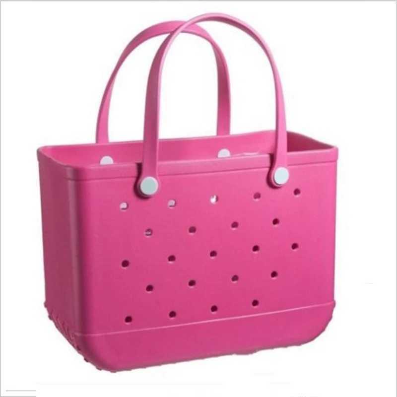 Beach Bag Waterproof Beach Bag Large EVA Waterproof Rubber Outdoor Portable Travel Bag Beach Sports Wave Handbag Y250409