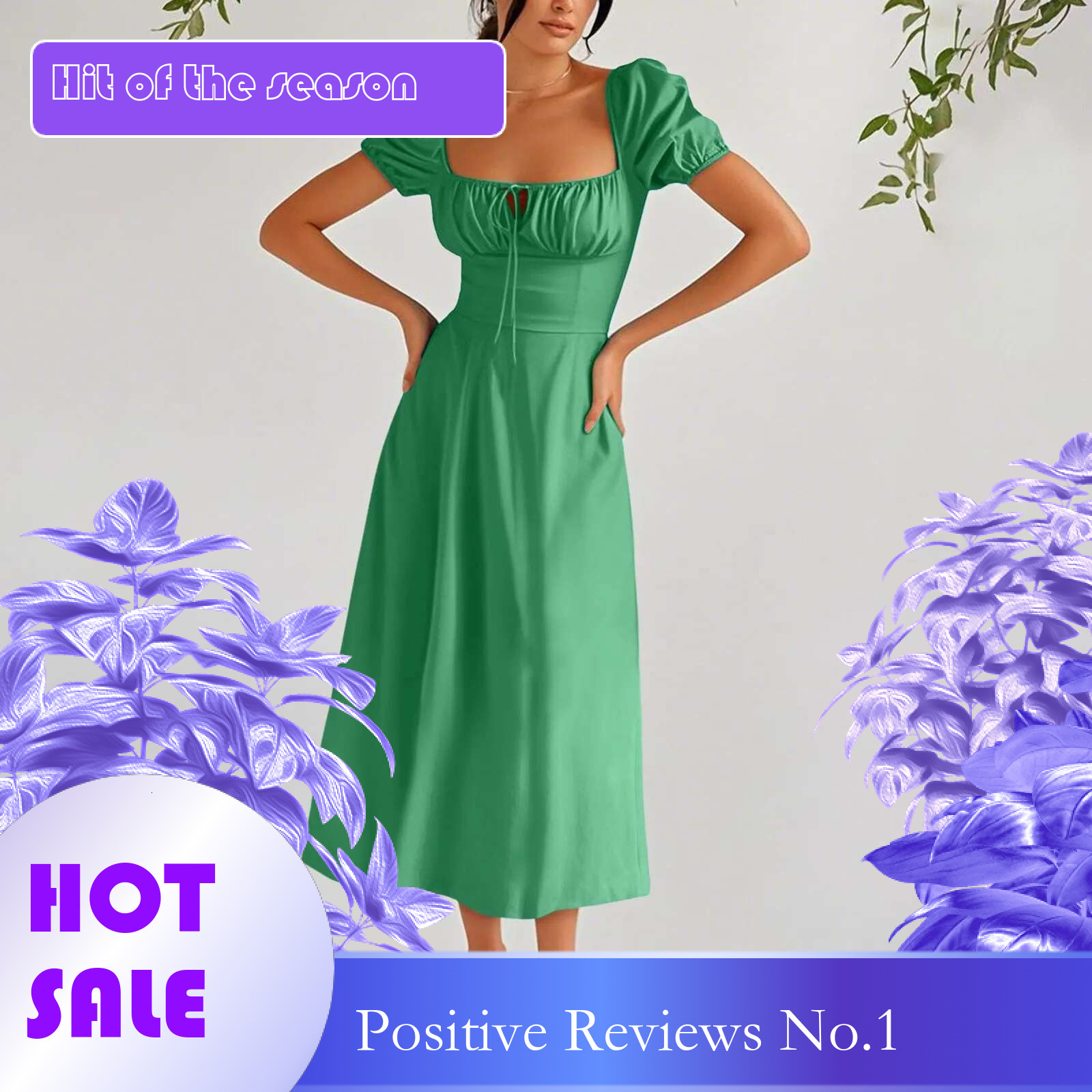 Dongdumaoyi Sexy Vintage Floral Flower Print Dress Women Summer Puff Sleeve Lace Up Long Dresses Eelgant Holiday Party Robe