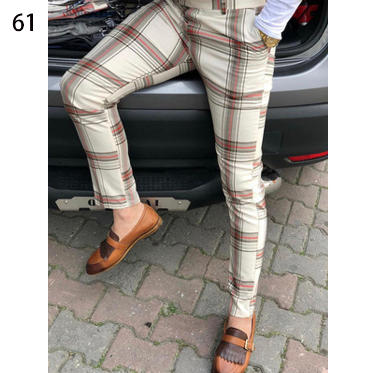 Male Business Suit Trousers Striped Large Size Classic Suit Pants Men Social Pant Street Wear Mens Trousers Casual Trouser Fashion Clothing