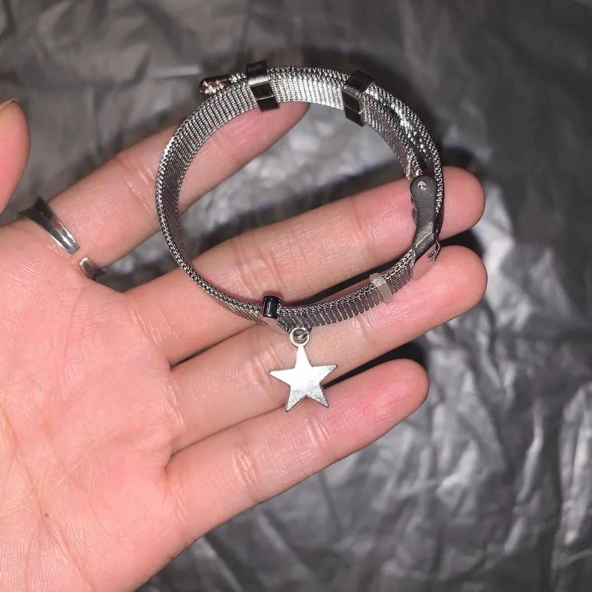 Harajuku Sweet Girls Star Charms Bracelets Cute Punk Cool Pentagram Bangles Bracelet for Wen Party Club Korean Fashion JewelryC250408