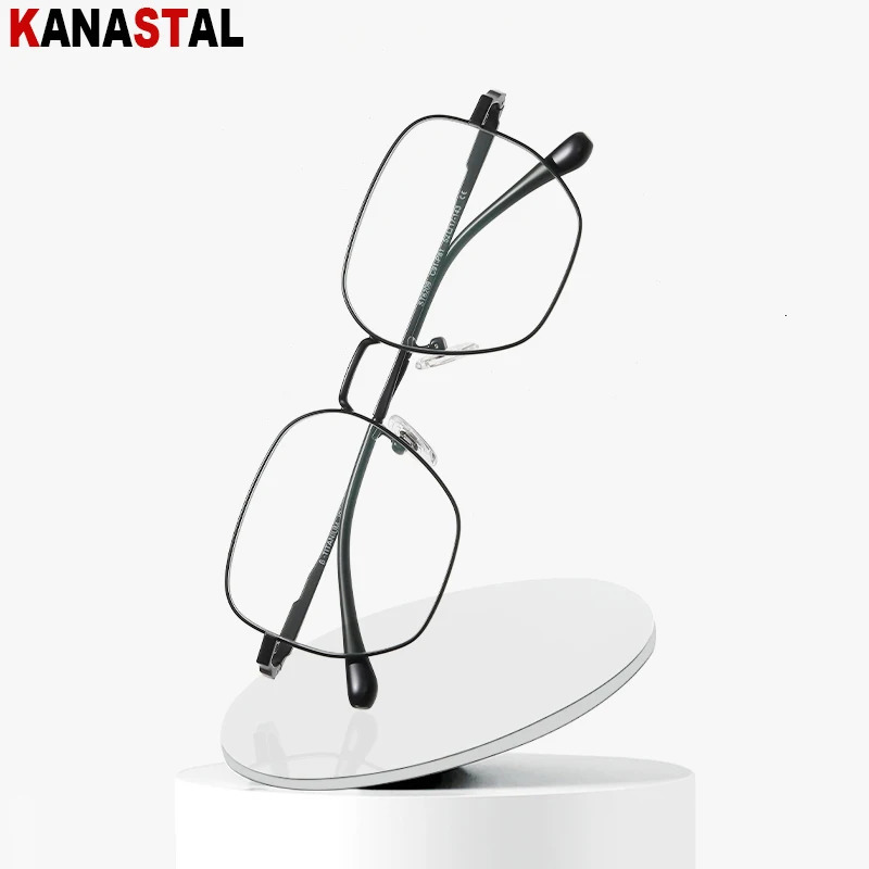 Men Pure Prescription Reading Glasses Optical Lenses Myopia Eyewear Women Blue Light Blocking Computer Eyeglasses Frame 250407