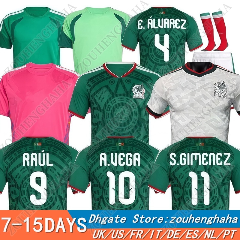 16-4XL 26 27 MEXICO Soccer Jerseys 2026 2027 Home Away GK Training Men kids Players Fans Football Jersey Shirts kit Kit RAUL CHICHARITO LOZANO S.GIMENEZ E.ALVAREZ C.VELA