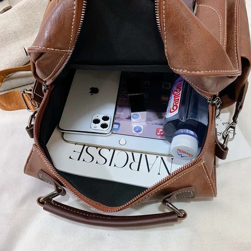 Women's Bags 2020 Women PU Leather Backpacks Vintage Female Shoulder Sac a Dos Casual Travel Ladies Bagpack Mochilas School Bags