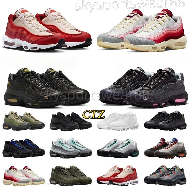 95 Running Shoes 95s Sneakers Mens Trainers Big Bubble Pink Foam Neon Corteiz Honey Triple Black White Grey Fog Sports Shoes 36-45 H9