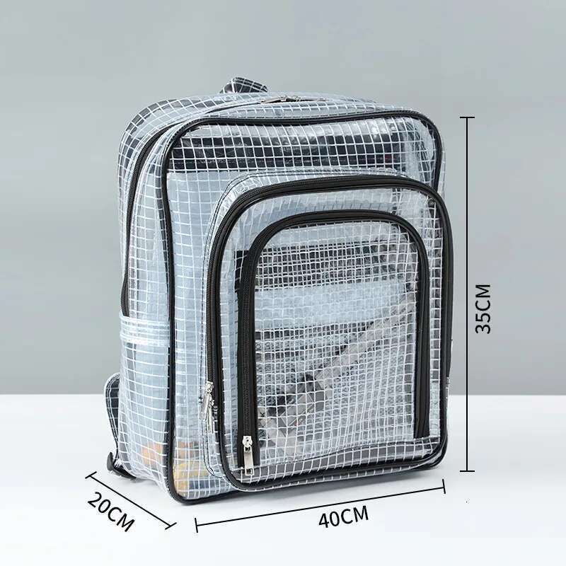 Transparent Dust-Free Clean Backpack, Waterproof Crossbody Bag, Anti-Static PVC Mesh Backpack