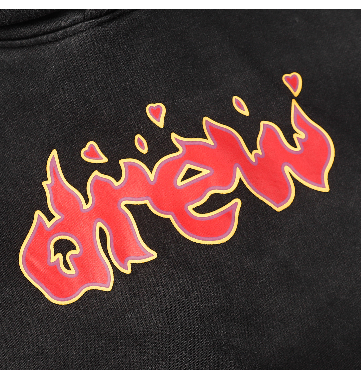 Drew House Flame Bieber Drew Print Hoodies