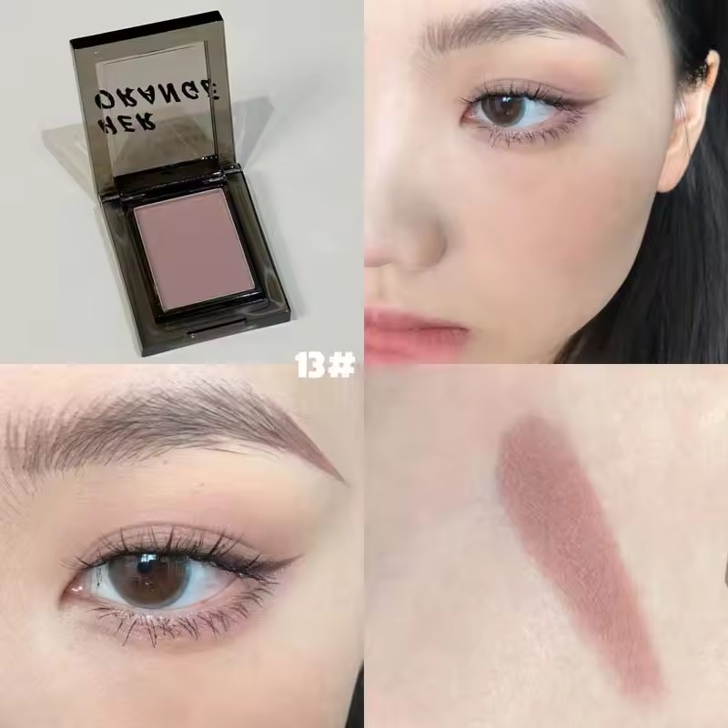 17 Colors Smoky Matte Blue Eye Shadow Metallic Mini Monochrome Eyeshadow Palette Pearl Glitter Earth Grey Multicolor Eyes Makeup