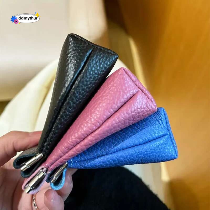 Custom Name Cowhide Card Wallet Engrave Letters Lipstick Spring Cosmetic Travel Storage Bag Pouch Coin Purse Gift ddmythur