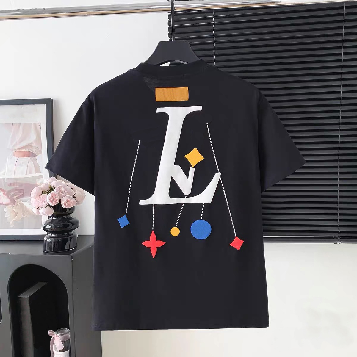 Summer high-quality brand clothing designer luxury fashion casual men's and women's round-neck short-sleeved pure cotton new T-shirt, fashionable letter T-shirt