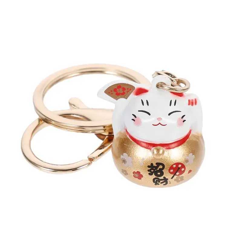 1 classic auspicious charm retro lucky keychain backpack keychain pendant wallet pendant decoration lucky cat keychainXJ250409