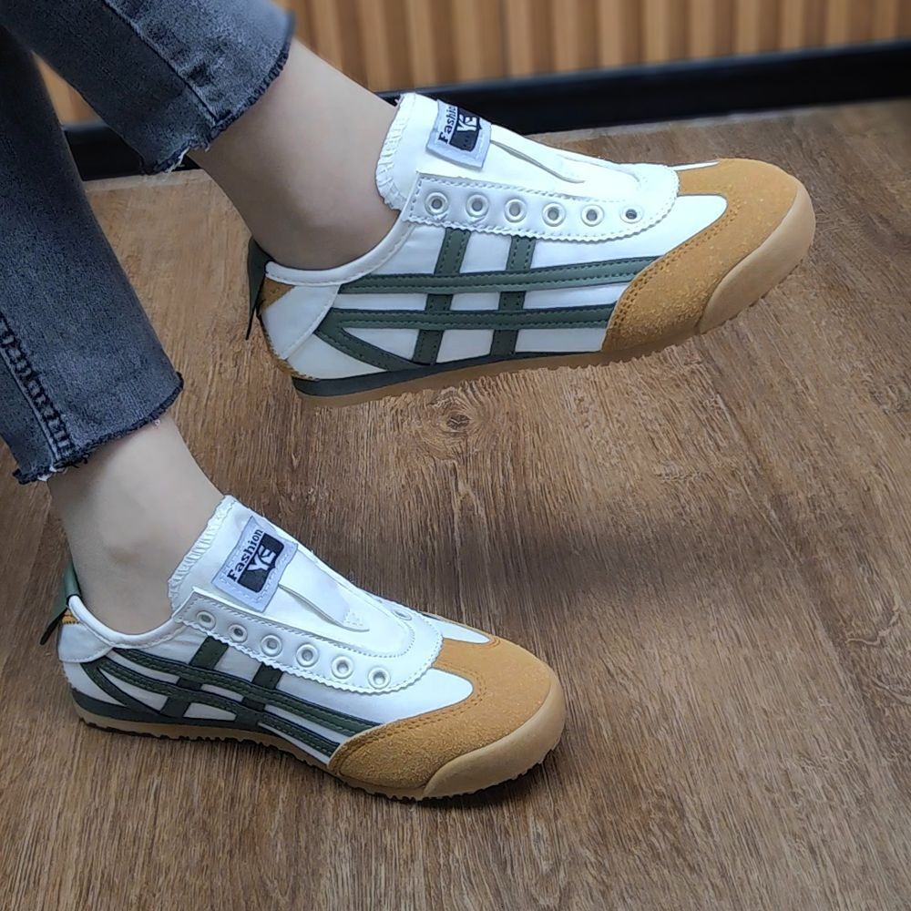2025 Spring New One Step Canvas Shoes Forrest Gump Shoes Casual Shoes Versatile Lazy Shoes Low Top Shoes Couple Board Shoes