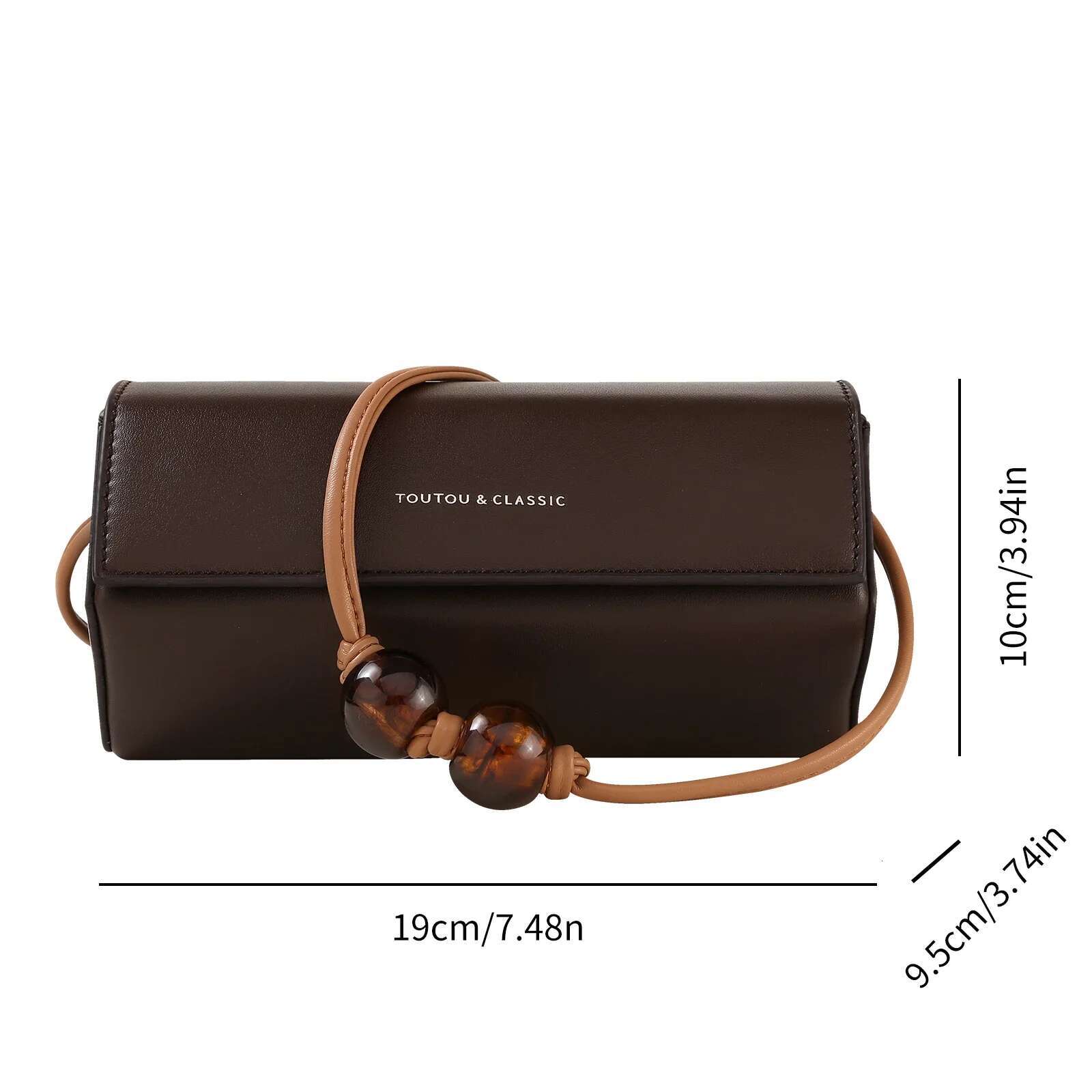 TOUTOU Women Niche Design Senior Sense Of Mini Leather Small Bags Versatile Cyder Shoulder Bag Christmas Gift