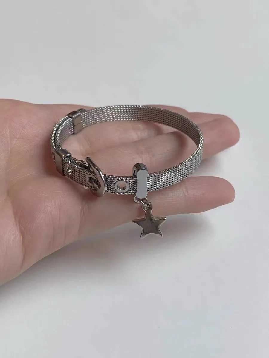 Harajuku Sweet Girls Star Charms Bracelets Cute Punk Cool Pentagram Bangles Bracelet for Wen Party Club Korean Fashion JewelryC250408