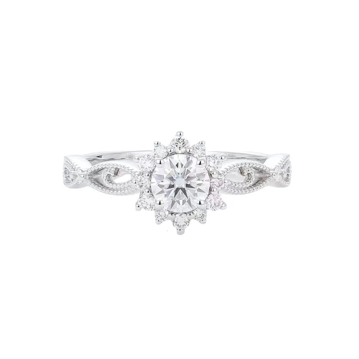 Platinum PT950 Snow Essence Original Diamond Ring Closed Proposal Wedding Ring 250325