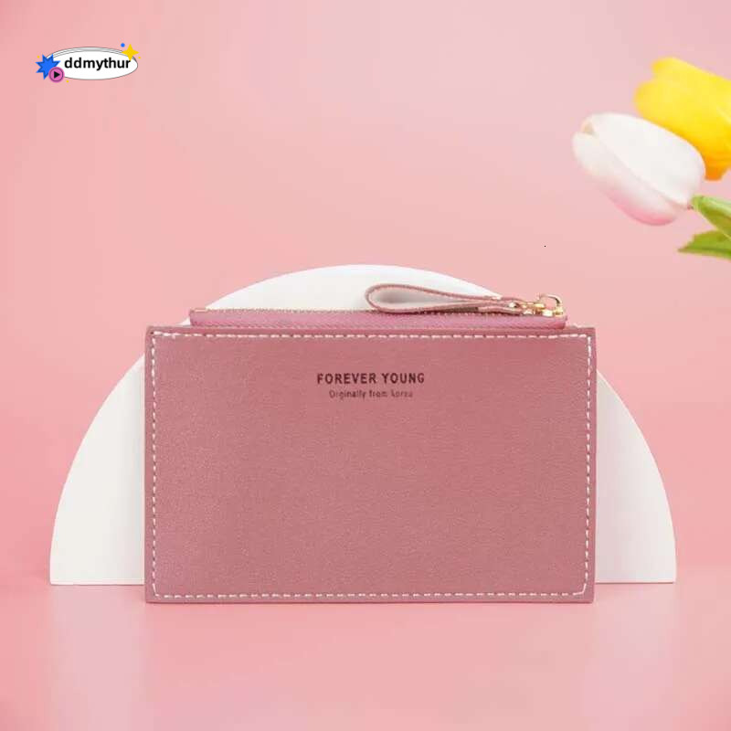 Mini ladies PU leather ID bank credit holder, multi-slot ultra-thin coin purse, card holder for men and women ddmythur