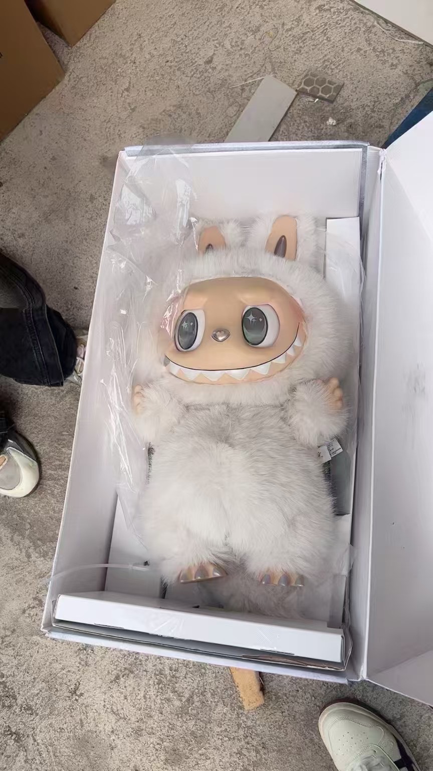 58CM Complete Set Monsters Labubu I Found You Blind Surprise Animals Box Cards Popmart Plush Doll Kids Gifts BLAT L2507055H2I