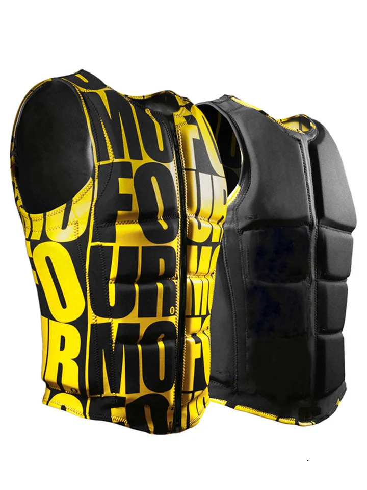 Life jacket adult chloroprene rubber inflatable surfing vest water sports kayak drifting vest lifeguard professional life vest 250409